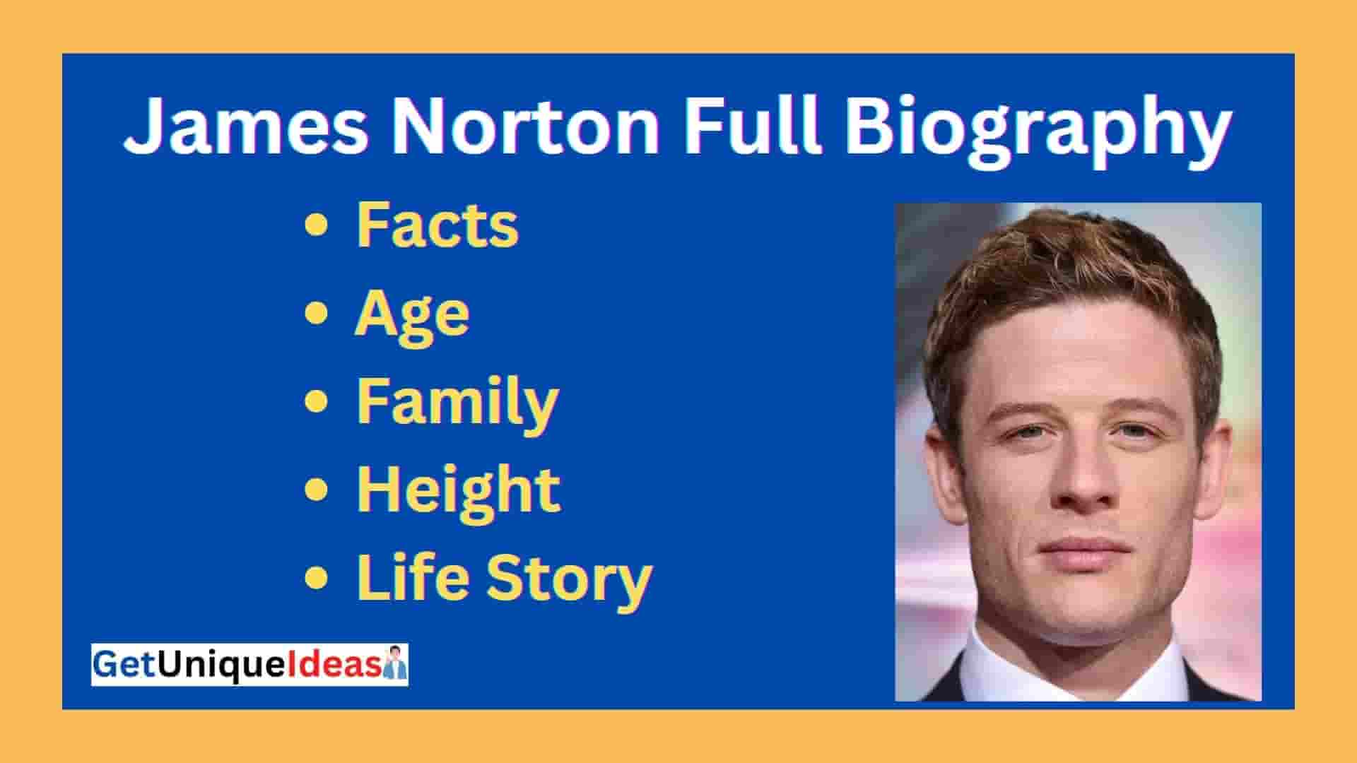 James Norton biography