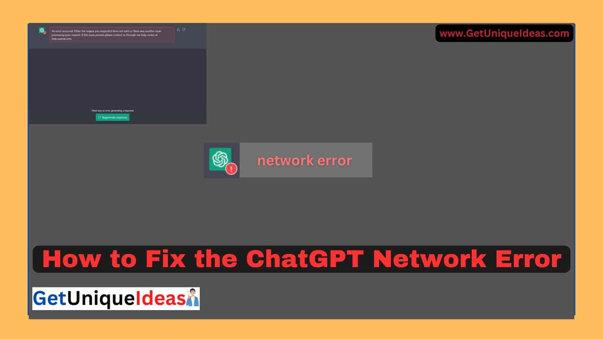 How to Fix the ChatGPT Network Error